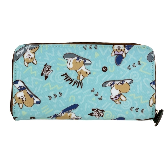 Waterproof Corgi Long Snap Fold Wallet Purse Coin Pouch - Picture 3 of 9